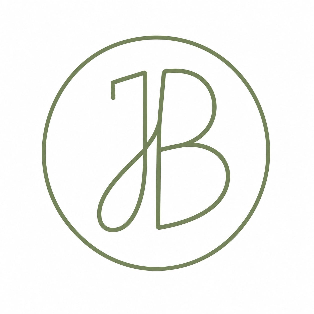 Jade Bourloux’s olive-green JB monogram